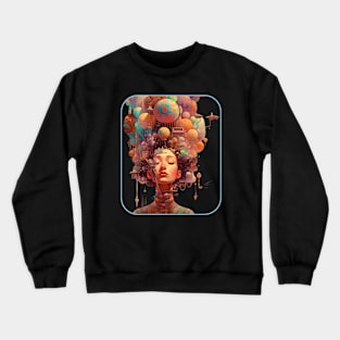 Women Fashion AI Artwork Teen Girls Anime Crewneck Sweatshirt